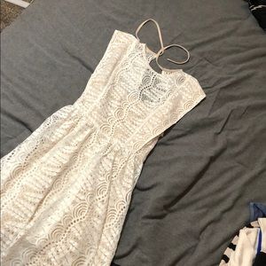 Lace over dress